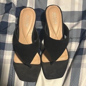 Alfani Black Sandals Minimalist Design